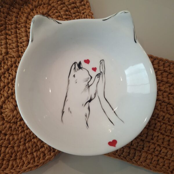 Comedouro/ Bebedouro Personalizado para Gatos - Imagem 4